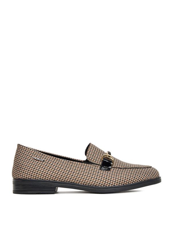 Loafersy Rieker. Kolor: brązowy