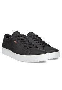 ecco - Buty do chodzenia męskie Ecco Sneaker Soft 60. Kolor: czarny. Materiał: skóra. Szerokość cholewki: normalna. Sport: turystyka piesza