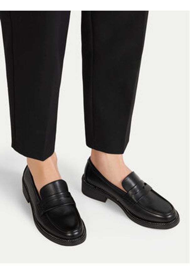 Jenny - JENNY Mokasyny HY23396-1 Czarny. Kolor: czarny. Materiał: materiał, syntetyk