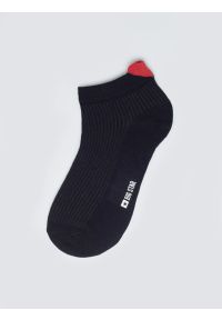 Big-Star - Stopki damskie z wiskozy z sercem czarne Lovelia 906. Kolor: czarny. Materiał: wiskoza. Wzór: ze splotem #1