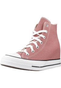 Converse - Kapcie CONVERSE CHUCK TAYLOR ALL STAR WEDGE Czerwony. Kolor: czerwony. Materiał: materiał. Obcas: na platformie. Model: Converse All Star. Sport: skateboard