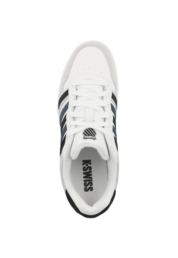 Buty do chodzenia męskie K-Swiss Court Palisades. Zapięcie: sznurówki. Kolor: wielokolorowy, szary. Materiał: skóra, syntetyk, tkanina, materiał. Szerokość cholewki: normalna. Sport: turystyka piesza