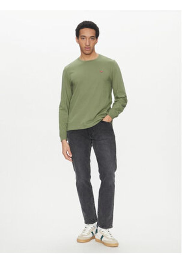 Levi's® Longsleeve Housemark 72848-0022 Zielony Regular Fit. Kolor: zielony. Materiał: bawełna. Długość rękawa: długi rękaw