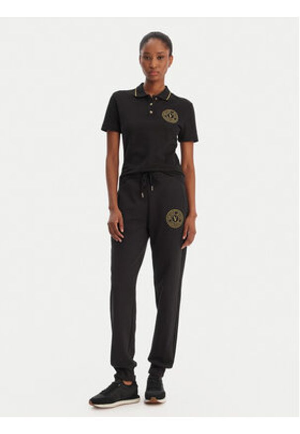 Versace Jeans Couture Polo 80HAGT02 CJ01T Biały Regular Fit. Typ kołnierza: polo. Kolor: biały. Materiał: bawełna