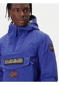 Napapijri Kurtka anorak Rainforest Winter 3 NP0A4GMC Niebieski Regular Fit. Kolor: niebieski. Materiał: syntetyk #3