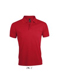 SOL'S - Polo Sol's Prime. Typ kołnierza: polo. Kolor: czerwony. Materiał: bawełna, poliester #1