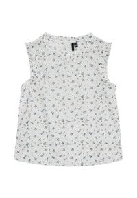 Vero Moda Top Trine 10342734 Biały Regular Fit. Kolor: biały. Materiał: bawełna #5