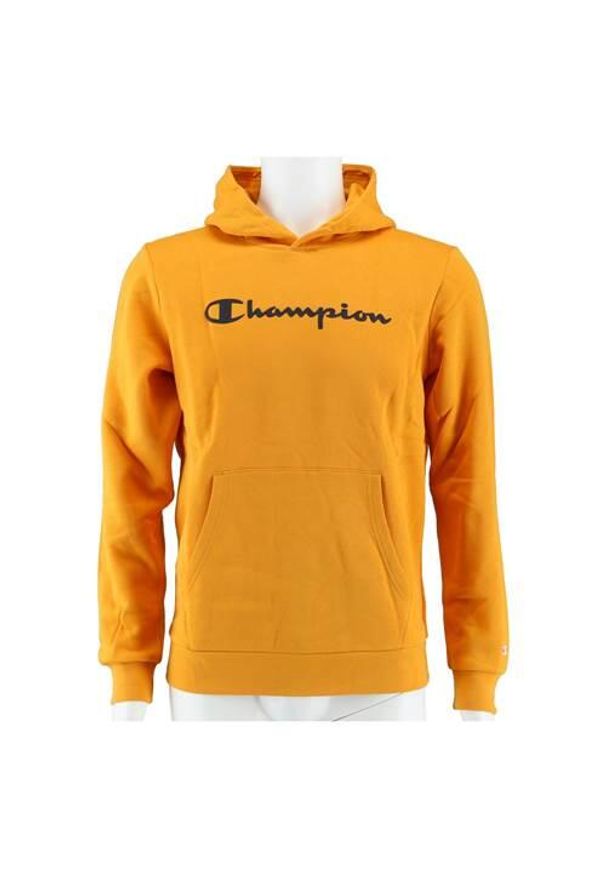 Bluza sportowa chłopięca Champion Big Logo Print. Typ kołnierza: kaptur. Kolor: pomarańczowy. Wzór: nadruk. Styl: sportowy