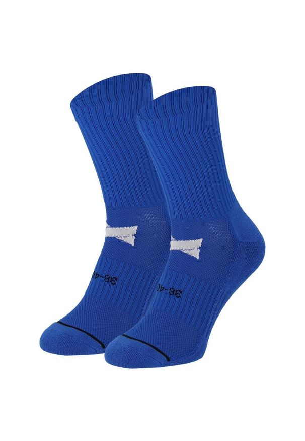 XTREME - Skarpety piłkarskie + top - 2 x 2 pary. Kolor: niebieski. Materiał: poliamid, elastan. Wzór: jednolity. Sport: piłka nożna