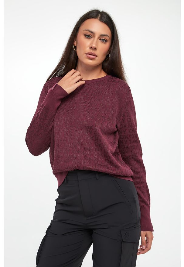Sweter damski logowany DKNY