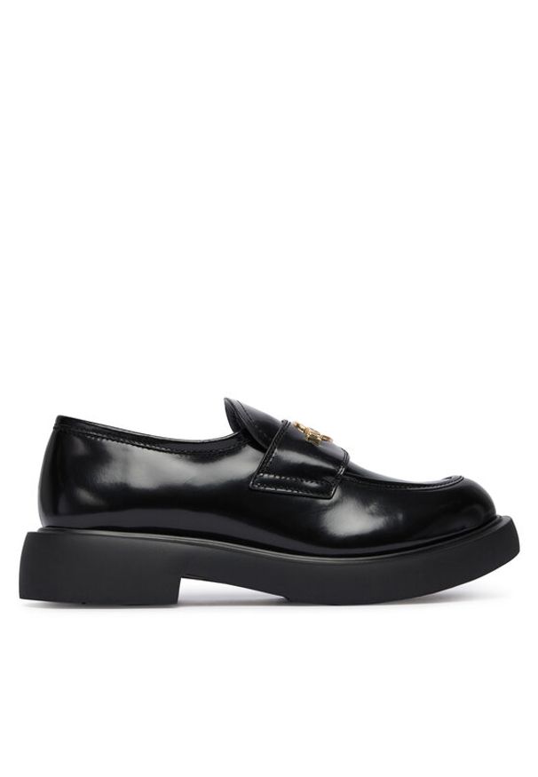 Love Moschino - LOVE MOSCHINO Loafersy JA10404G0NJD0000 Czarny. Kolor: czarny. Materiał: skóra