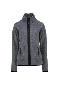 GLOMEX - Sweter damski Kjelvik Nyka na zamek, czarny, rozmiar 44. Kolor: szary, czarny, wielokolorowy #1