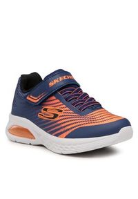 skechers - Skechers Sneakersy Microspec Max II 403930L/NVOR Granatowy. Kolor: niebieski. Materiał: skóra #5