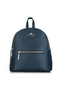 Wittchen - Plecak damski. Kolor: niebieski. Materiał: skóra. Styl: klasyczny #1