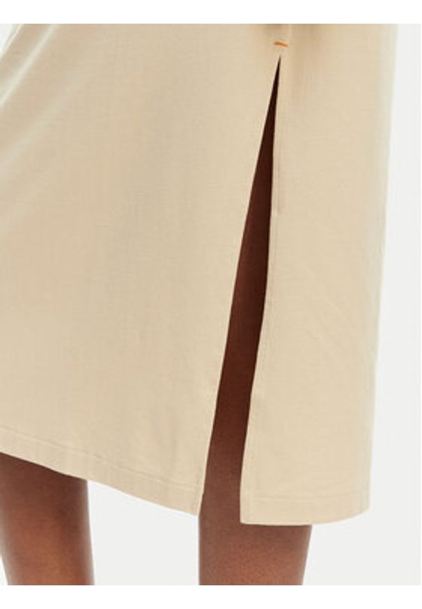 BOSS Sukienka codzienna C Edress 5 50540442 Beżowy Relaxed Fit. Okazja: na co dzień. Kolor: beżowy. Materiał: bawełna. Typ sukienki: proste. Styl: casual