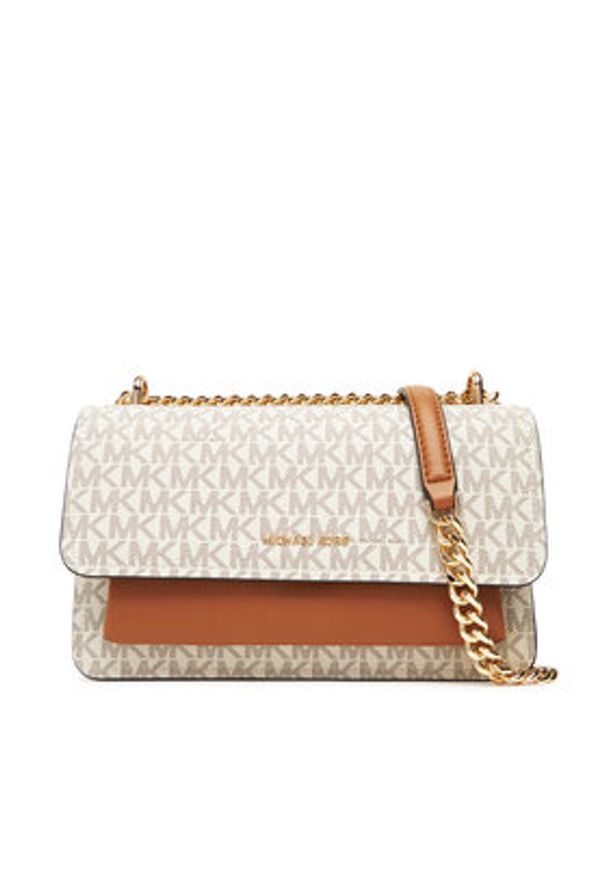 MICHAEL Michael Kors Torebka Claire 30R5GC7L3B Écru. Kolor: kremowy. Materiał: skórzane