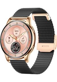 Smartwatch Rubicon Zegarek SMARTWATCH Rubicon F30 rosegold/black. Rodzaj zegarka: smartwatch