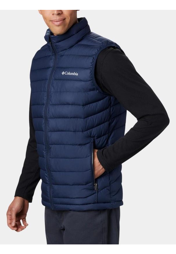 columbia - Kamizelka Męska Columbia Powder Lite II. Kolor: niebieski. Sezon: wiosna, zima, jesień. Sport: turystyka piesza