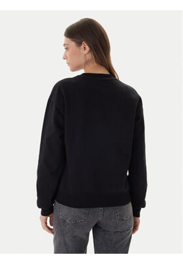 Calvin Klein Jeans Bluza Foil Monologo LV047E825G Czarny Regular Fit. Kolor: czarny. Materiał: bawełna
