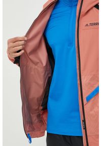 adidas TERREX kurtka outdoorowa Utilitas kolor pomarańczowy przejściowa. Kolor: pomarańczowy. Materiał: tkanina, poliester, materiał. Wzór: ze splotem #6