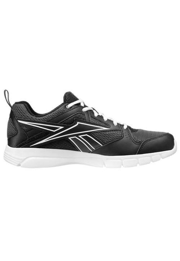 Buty do chodzenia damskie Reebok Trainfusion 50. Zapięcie: sznurówki. Kolor: czarny, wielokolorowy. Materiał: materiał, tkanina, syntetyk. Szerokość cholewki: normalna. Sport: turystyka piesza