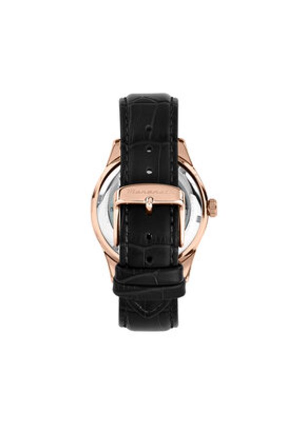 Maserati Zegarek Sorpasso Open Heart Automatic R8821124001 Czarny. Kolor: czarny