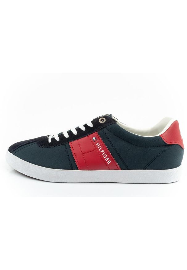 TOMMY HILFIGER - Buty sportowe trampki do chodzenia męskie Tommy Hilfiger. Kolor: czerwony, niebieski, wielokolorowy. Sport: turystyka piesza