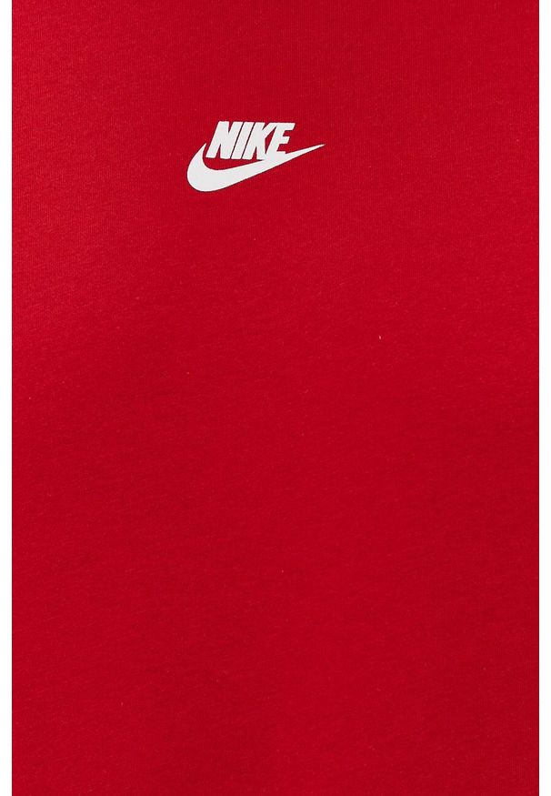 Nike Sportswear - T-shirt. Okazja: na co dzień. Kolor: czerwony. Wzór: nadruk. Styl: casual