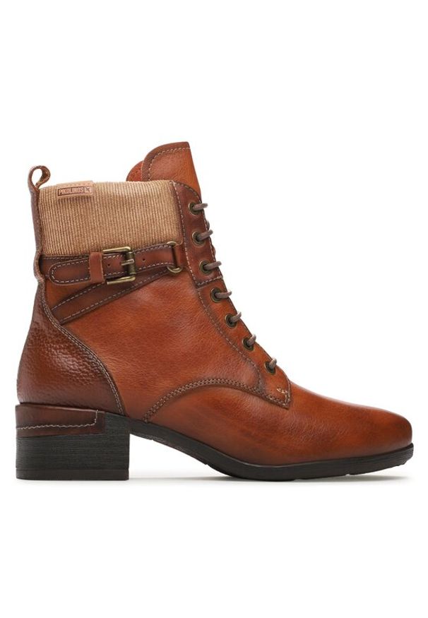 Pikolinos Trzewiki W6W-8953C1 Brązowy. Kolor: brązowy. Materiał: skóra