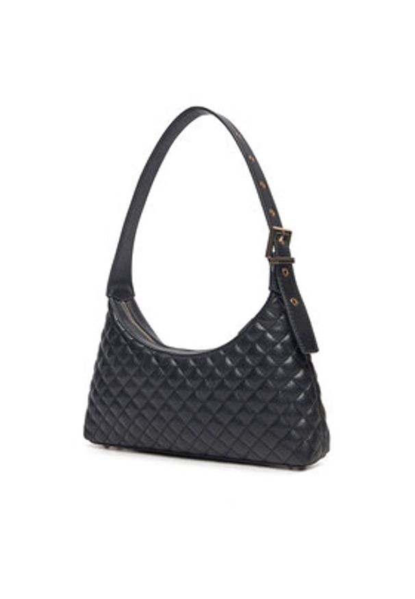 Guess Torebka HWEQG9 54117 Czarny. Kolor: czarny. Materiał: skórzane