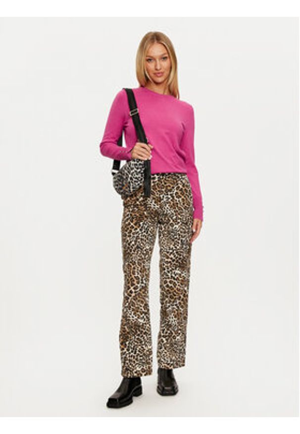 JDY Sweter Malou 15312026 Różowy Regular Fit. Kolor: różowy. Materiał: wiskoza, syntetyk