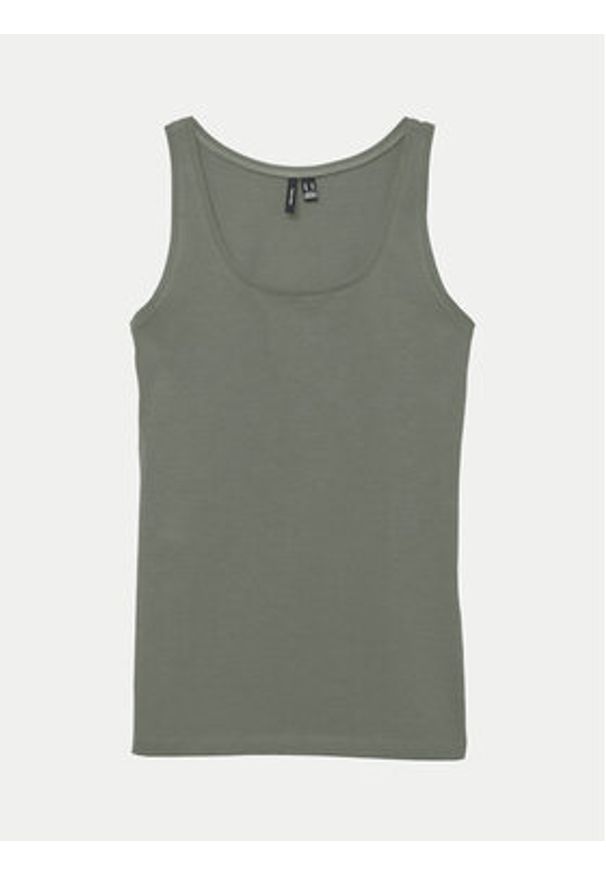 Vero Moda Top Lulu 10323756 Zielony Regular Fit. Kolor: zielony. Materiał: bawełna