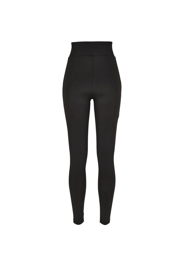 Urban Classics - Legginsy Damskie Z Wysokim Stanem. Stan: podwyższony. Kolor: czarny. Sport: turystyka piesza