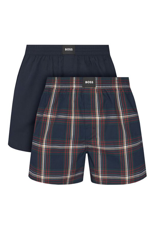 BOSS Komplet bokserek 50515464 Granatowy. Kolor: niebieski. Materiał: bawełna