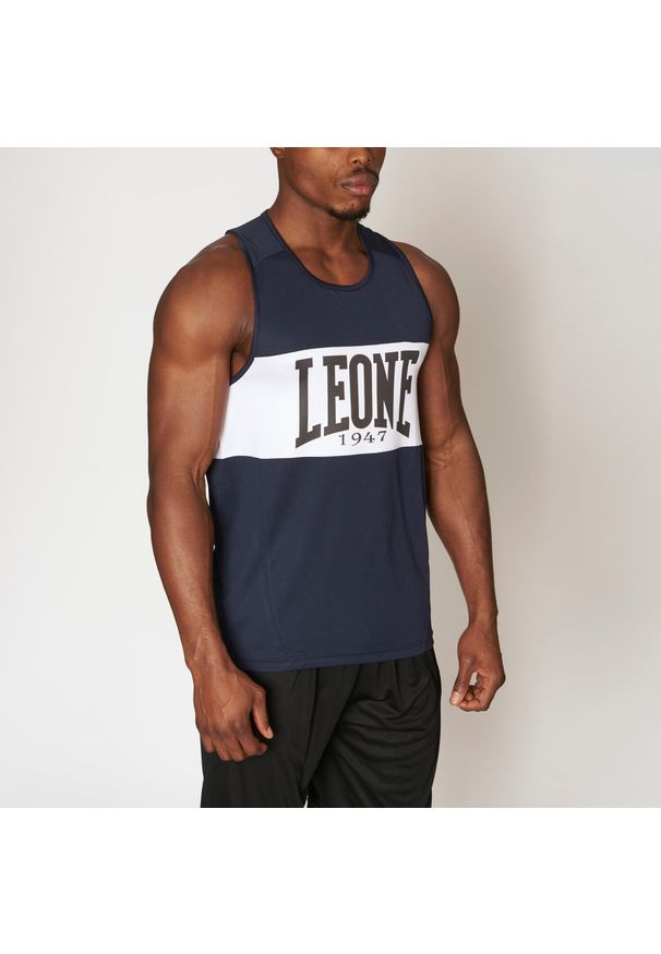 Tank top treningowy LEONE 1947 Shock Boxing. Kolor: niebieski