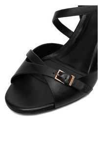 Gino Rossi - GINO ROSSI Sandały EO-GL15-986-1 Czarny. Kolor: czarny. Materiał: skóra #9