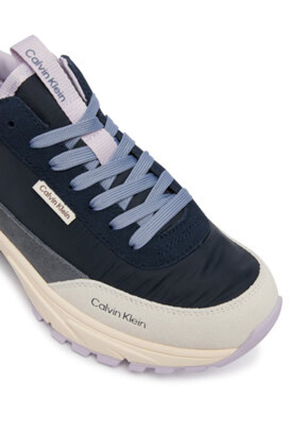 Calvin Klein Sneakersy Hike Runner Nylon Mix HW0HW03279 Niebieski. Kolor: niebieski. Materiał: zamsz, skóra