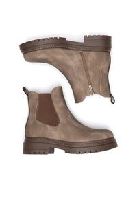 Clara Barson Botki WS5195-26 Beżowy. Kolor: beżowy. Materiał: materiał
