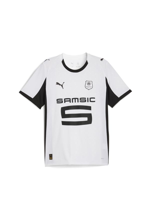 Puma - Męska koszulka wyjazdowa Stade Rennais F.C. 25/26 PUMA White Black. Kolor: czarny, biały, wielokolorowy. Sport: piłka nożna