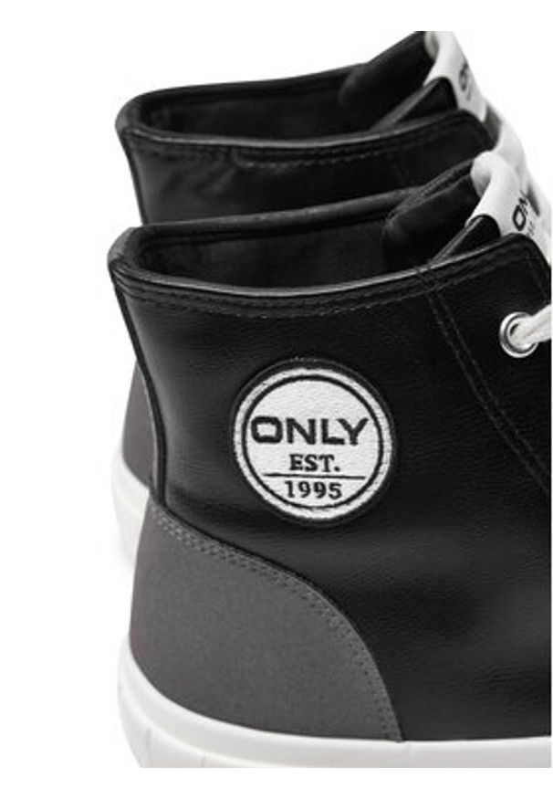 ONLY Shoes Trampki Liv 15329910 Czarny. Kolor: czarny. Materiał: skóra