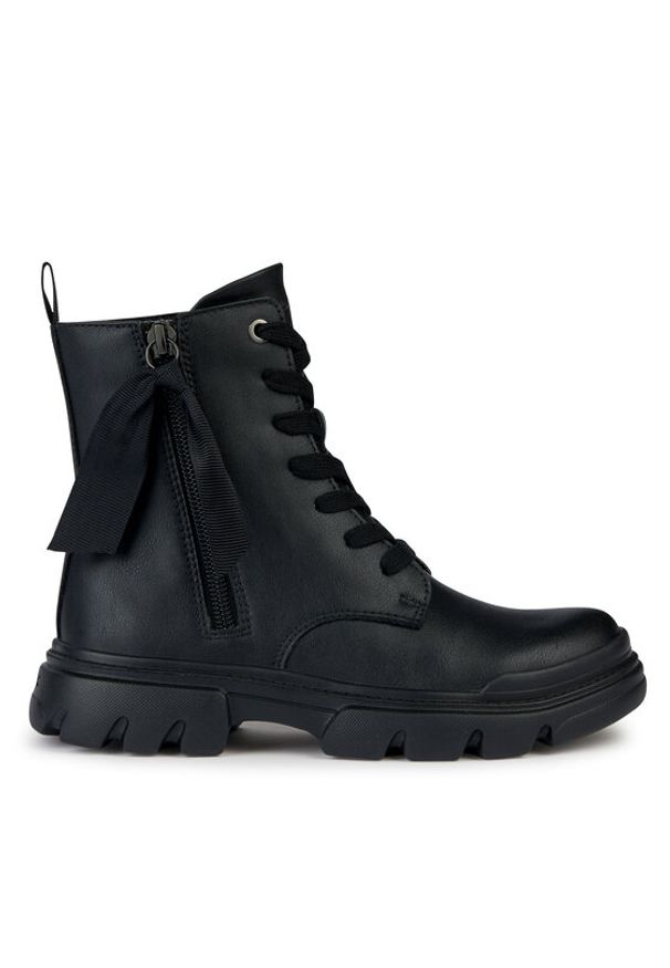 Geox Trzewiki J Junette Girl J36HVG 000BC C9999 D Czarny. Kolor: czarny. Materiał: skóra