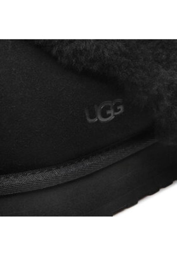 Ugg Kapcie W Disquette 1122550 Czarny. Kolor: czarny. Materiał: skóra