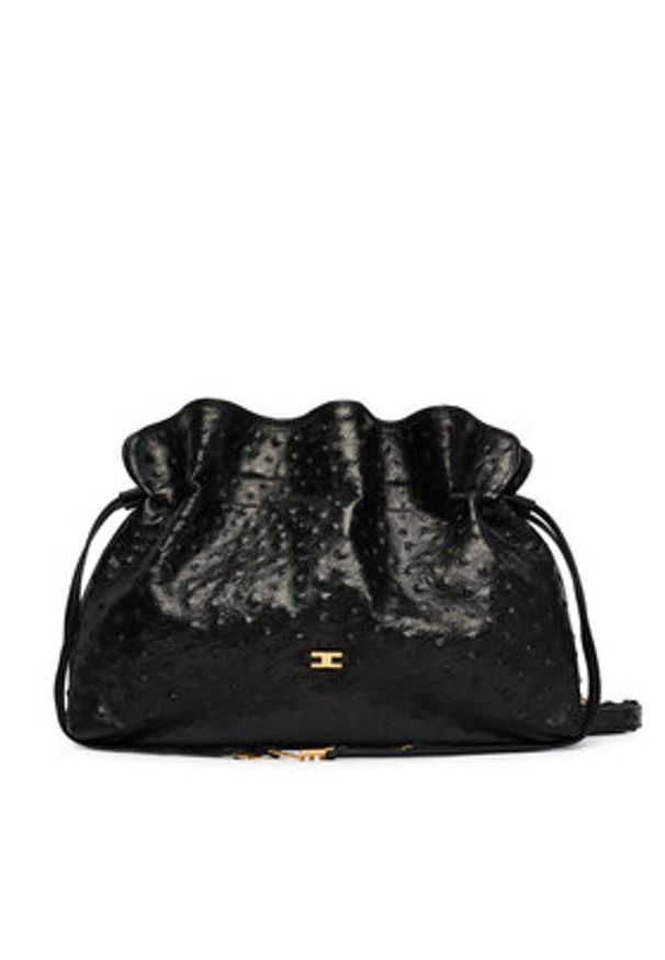 Elisabetta Franchi Torebka BS-52N-62E2-V790 Czarny. Kolor: czarny. Materiał: skórzane
