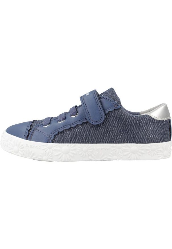 Geox - Kapcie GEOX JR CIAK GIRL Niebieski. Okazja: na co dzień. Kolor: niebieski. Materiał: syntetyk, tkanina