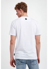 Philipp Plein - T-shirt męski PHILIPP PLEIN. Materiał: prążkowany. Długość rękawa: krótki rękaw. Długość: krótkie. Wzór: nadruk, aplikacja #5