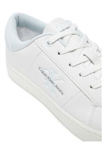 Calvin Klein Jeans Sneakersy Classic Cupsole Lowlaceup Lth Wn YW0YW01444 Biały. Kolor: biały. Materiał: skóra