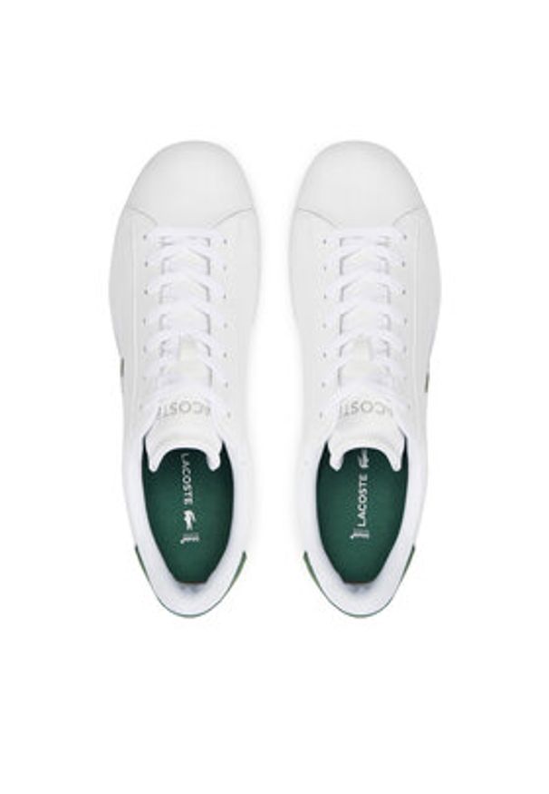 Lacoste Sneakersy 748SMA0011 Biały. Kolor: biały. Materiał: skóra