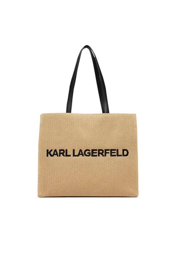 Karl Lagerfeld - Torebka KARL LAGERFELD. Kolor: beżowy