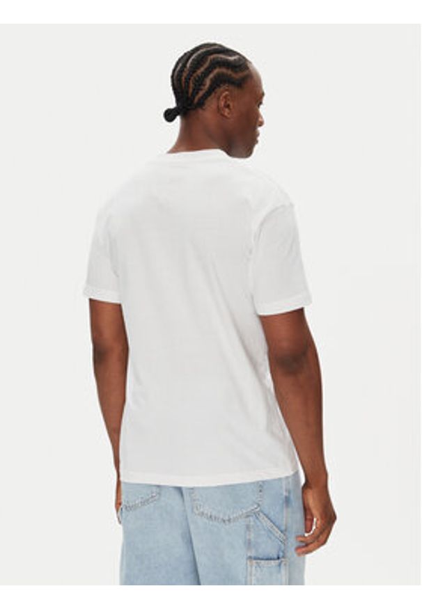 DC Shoes T-Shirt ADYZT05444 Biały Heritage Fit. Kolor: biały. Materiał: bawełna