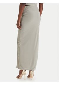 Guess Spódnica maxi W6GD15 K2936 Khaki Slim Fit. Kolor: brązowy #2